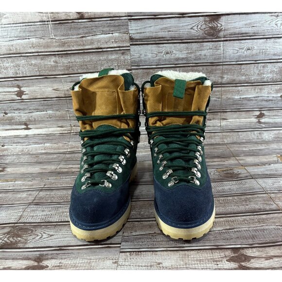 Diemme X Kith Ronnie Fieg colorblock Everest Suede Boots size 7 blue green brown - Picture 2 of 8